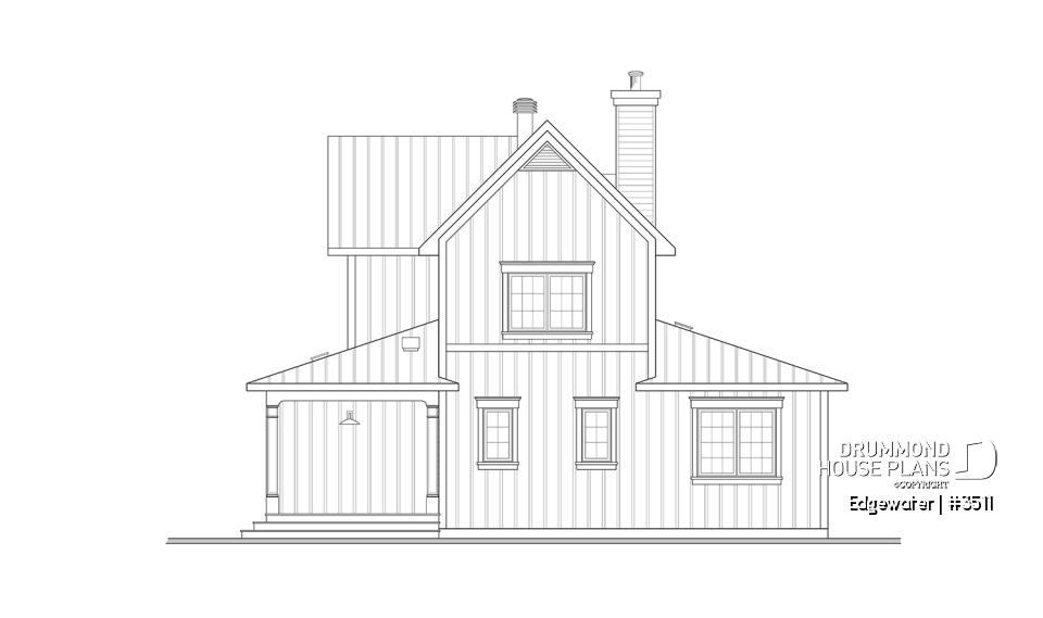 rear elevation - Edgewater