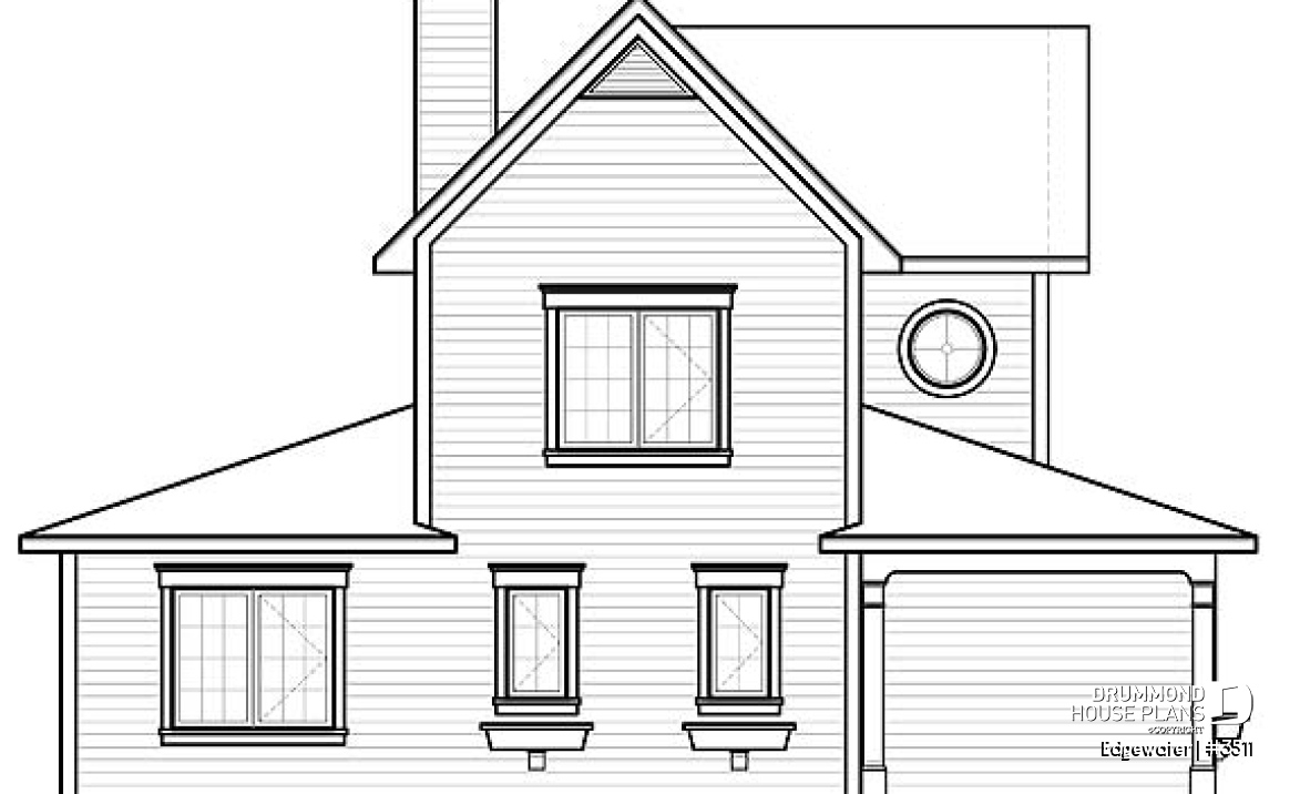 rear elevation - Edgewater