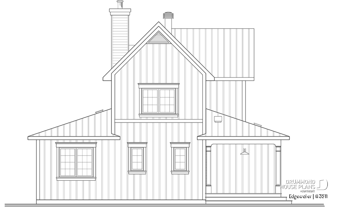 rear elevation - Edgewater