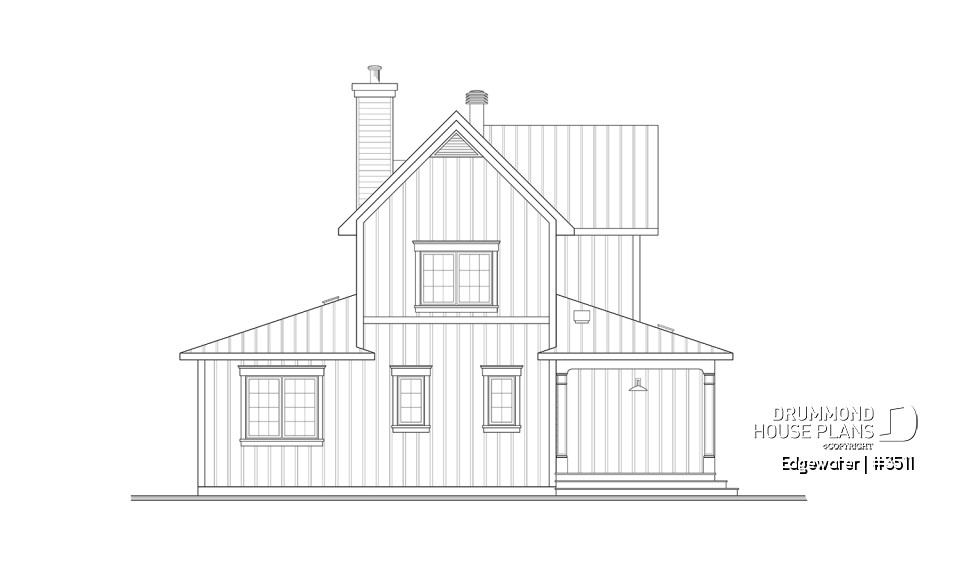rear elevation - Edgewater