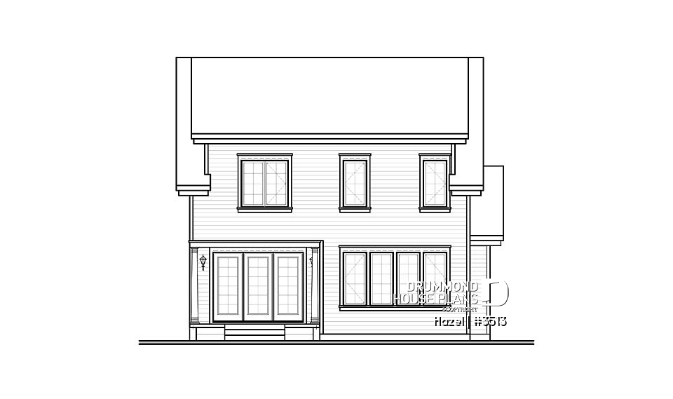 rear elevation - Hazel