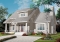 front - BASE MODEL - House plan with cathedral ceiling, master bed with ensuite, open kitchen / dining / family floor plan concept - Cornelia