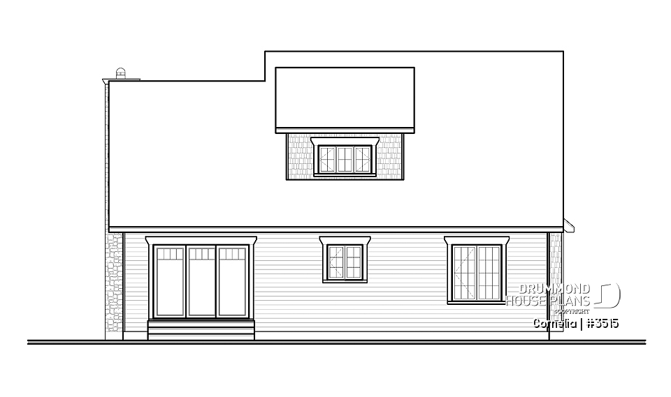 rear elevation - Cornelia