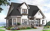 front - BASE MODEL - Country style 2-storey home plan, 3 bedroom cottage with large living room and 8'6 - Birminghame