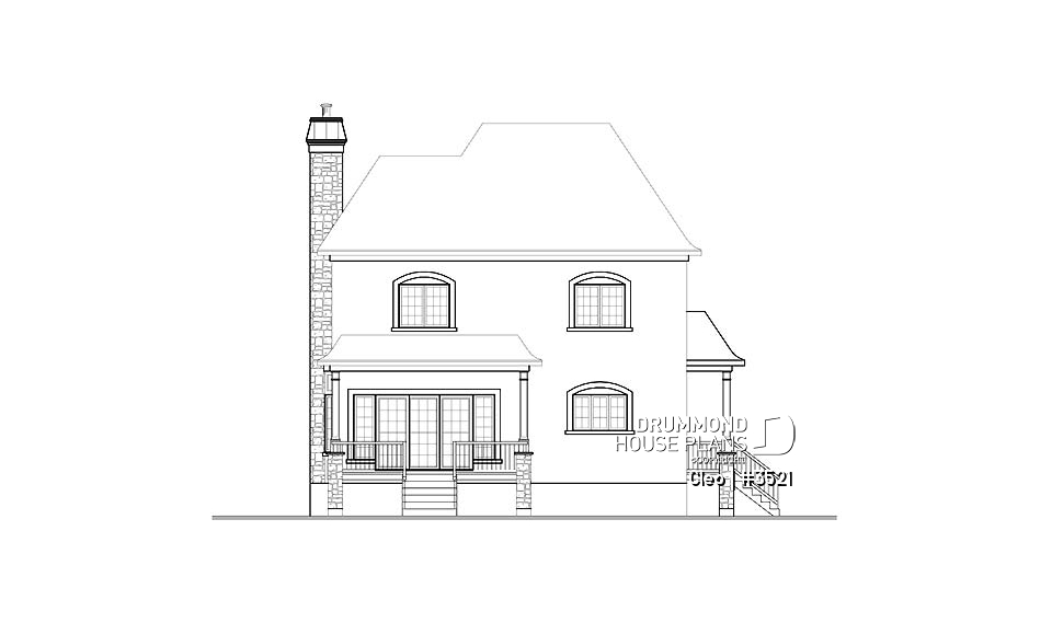 rear elevation - Cleo