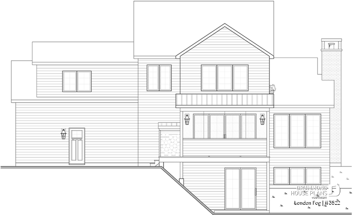 rear elevation - London Fog