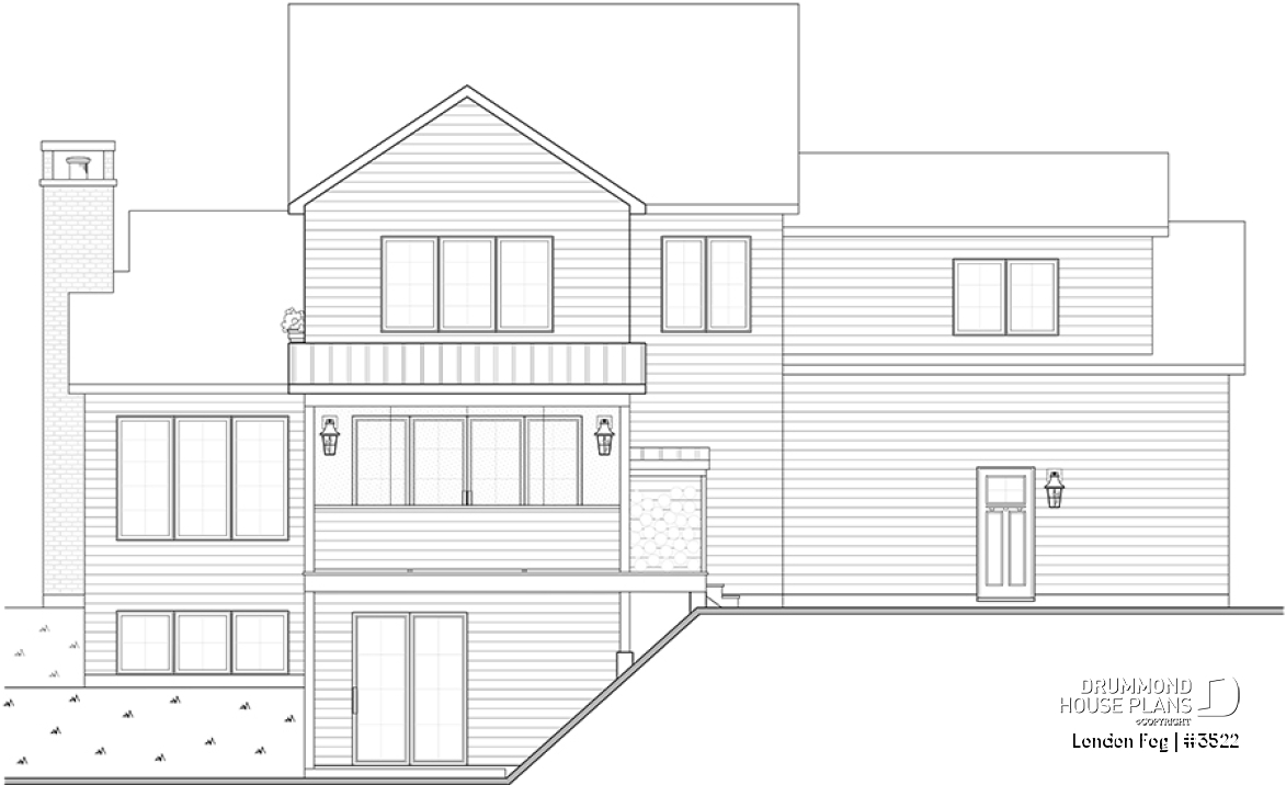 rear elevation - London Fog