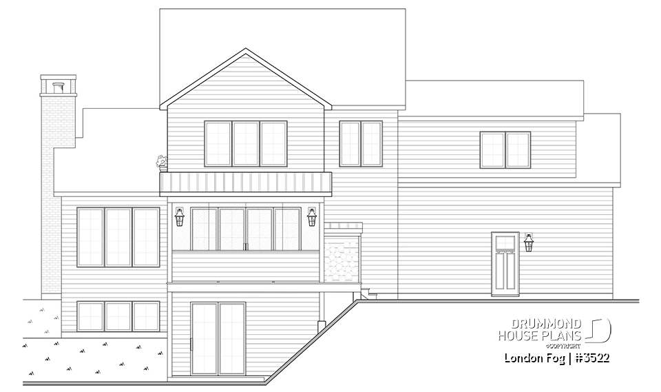 rear elevation - London Fog