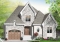 front - BASE MODEL - European style house plan, 3 bedroom with 2 living rooms, large kitchen and garage - Brighton