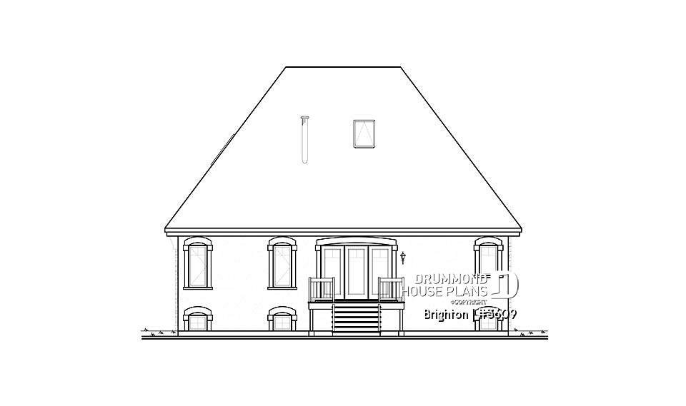 rear elevation - Brighton