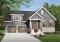 front - BASE MODEL - 3 bedroom Craftsman house plan, master on main floor, two-car garage, 9 ft. ceiling, pantry - Hickory