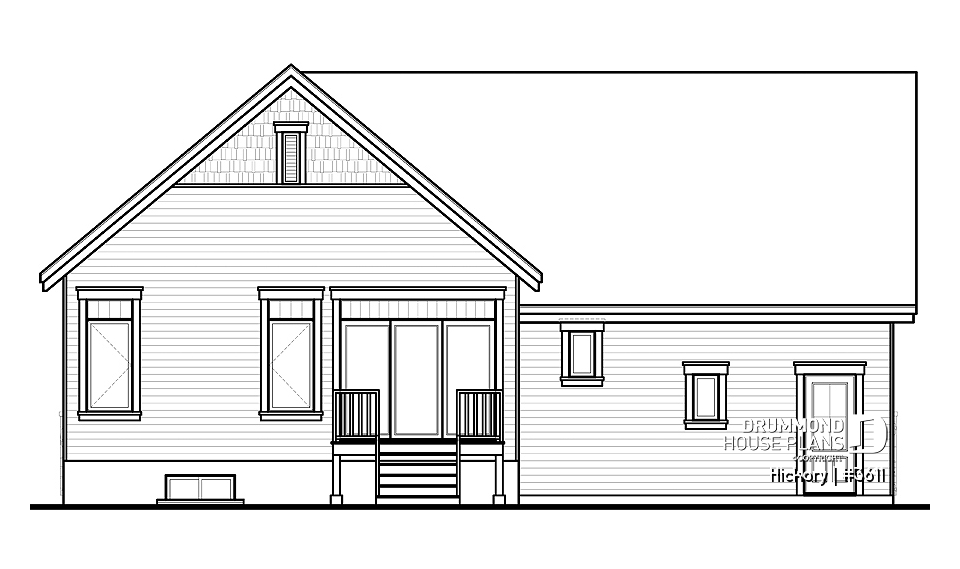 rear elevation - Hickory