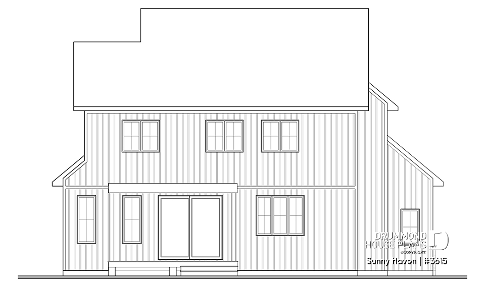 rear elevation - Sunny Haven