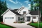 Color version 1 - Front - Cape cod style house plan, 4 bedrooms, home office for 2, open floor plan, pantry, 2-car garage - Anniston 2
