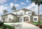front - BASE MODEL - Mediterranean 6 bedroom luxury house plan, 2 master suites, formal living & dining room, 3-car garage - Bayview