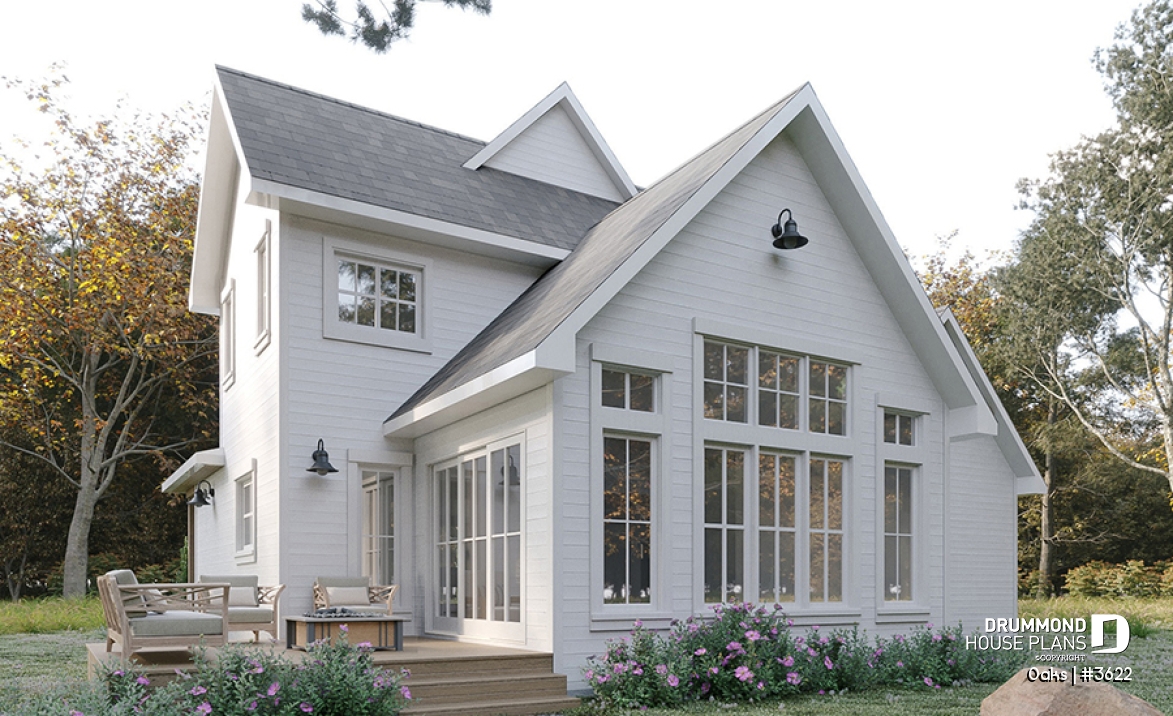 Rear view - BASE MODEL - Oaks
