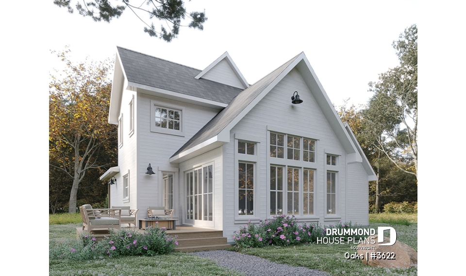 Rear view - BASE MODEL - Oaks