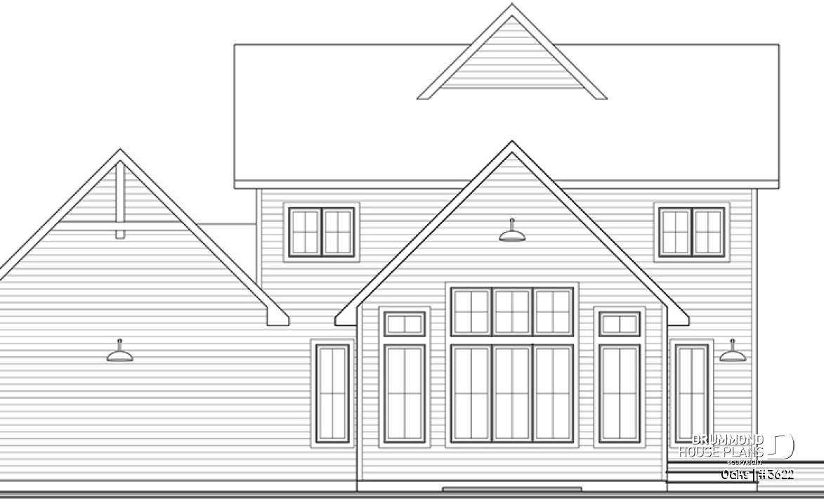 Rear view - BASE MODEL - Oaks