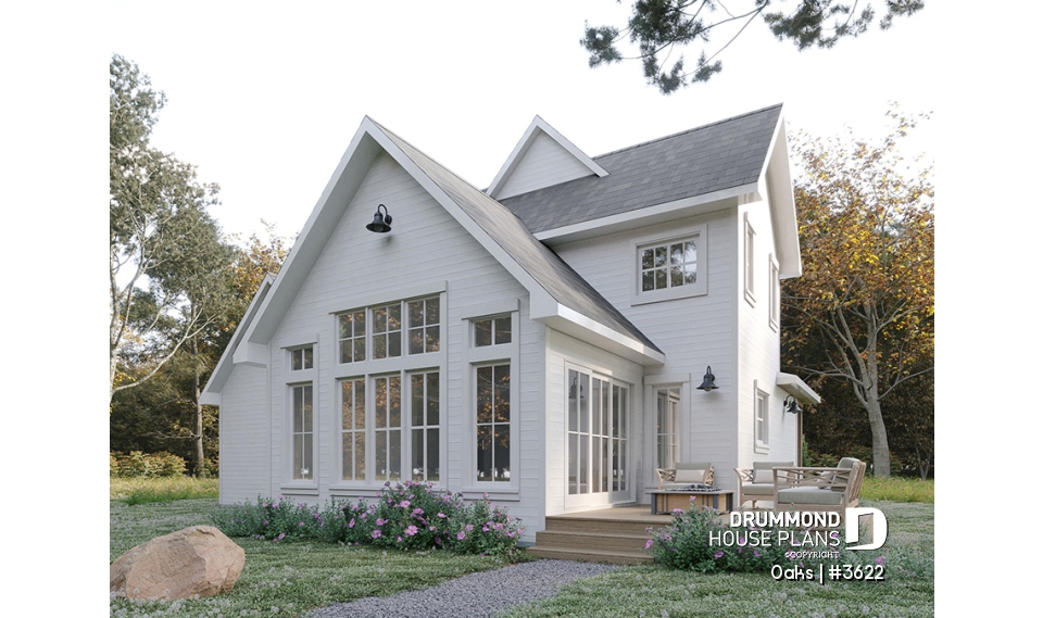 Rear view - BASE MODEL - Oaks