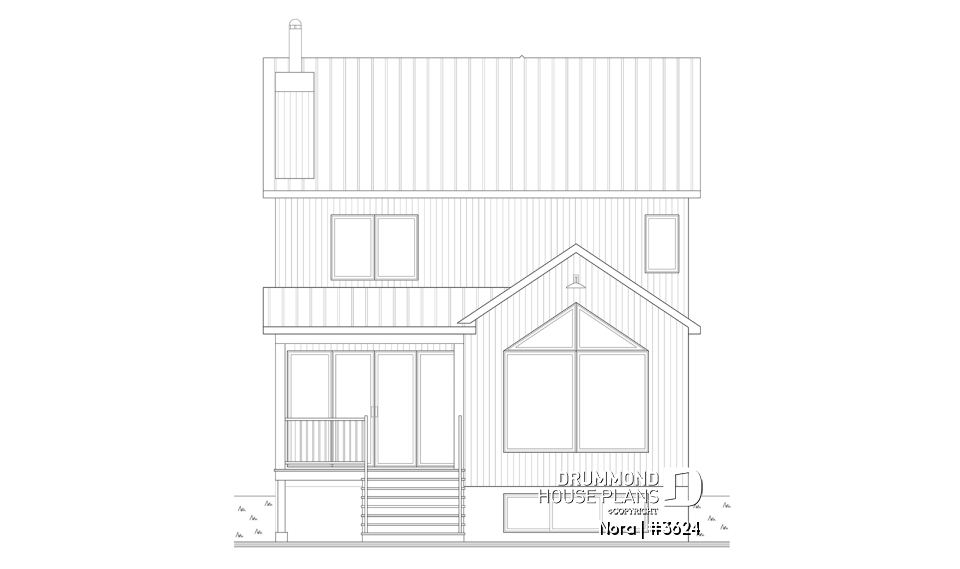 rear elevation - Nora