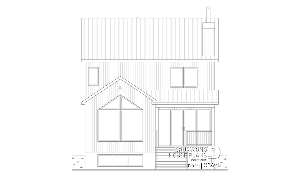 rear elevation - Nora