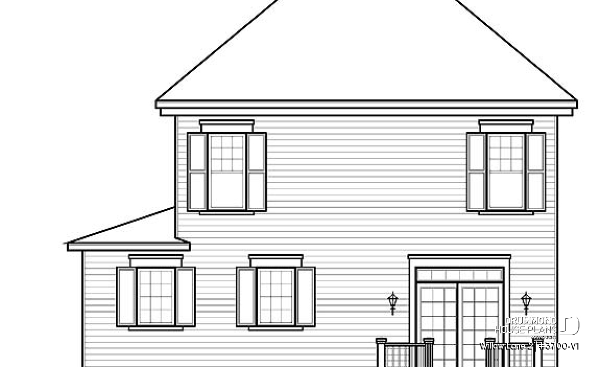 rear elevation - Willow Lane 2