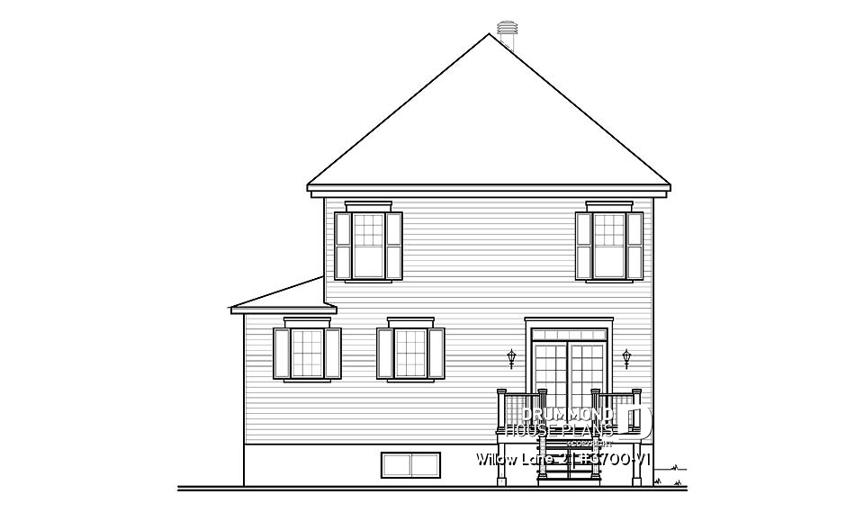 rear elevation - Willow Lane 2