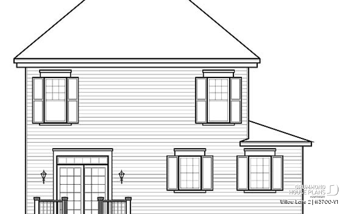 rear elevation - Willow Lane 2