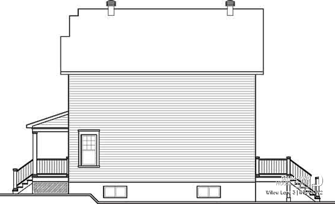 rear elevation - Willow Lane 3
