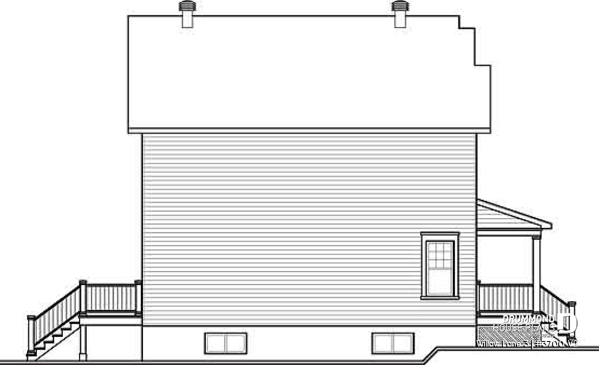 rear elevation - Willow Lane 3
