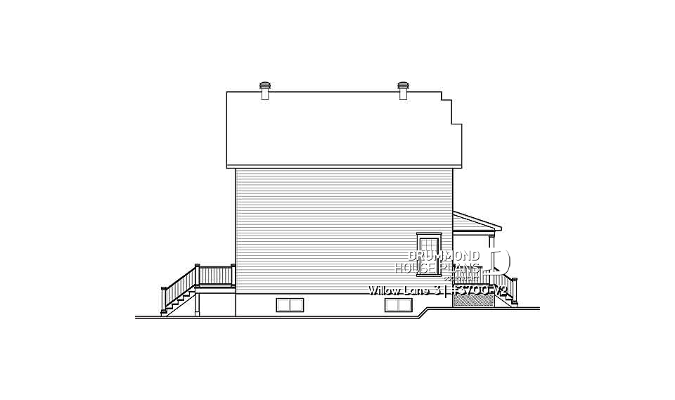 rear elevation - Willow Lane 3