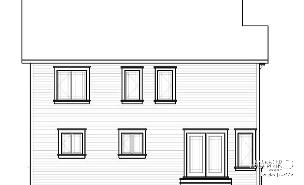 rear elevation - Langley