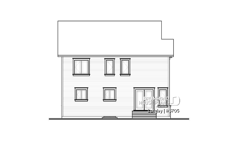 rear elevation - Langley