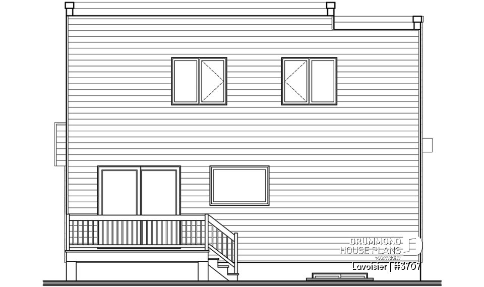 rear elevation - Lavoisier