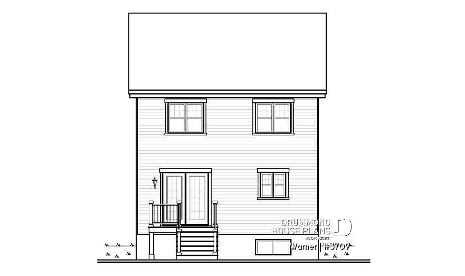 rear elevation - Warner