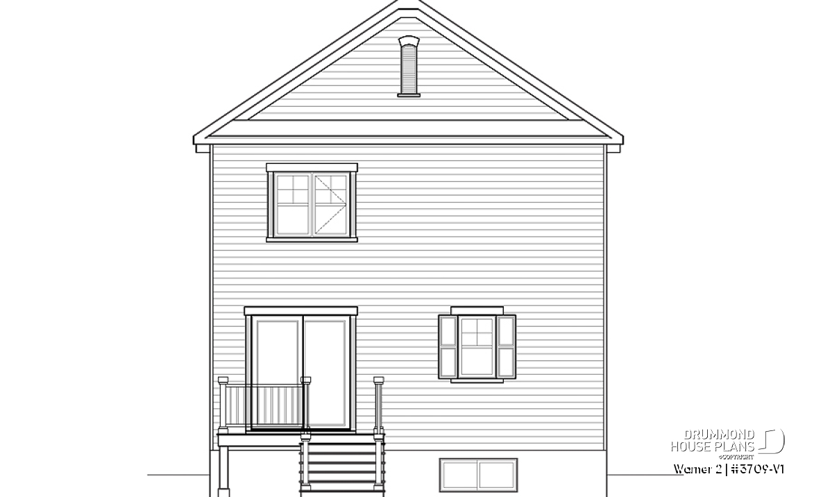 rear elevation - Warner 2