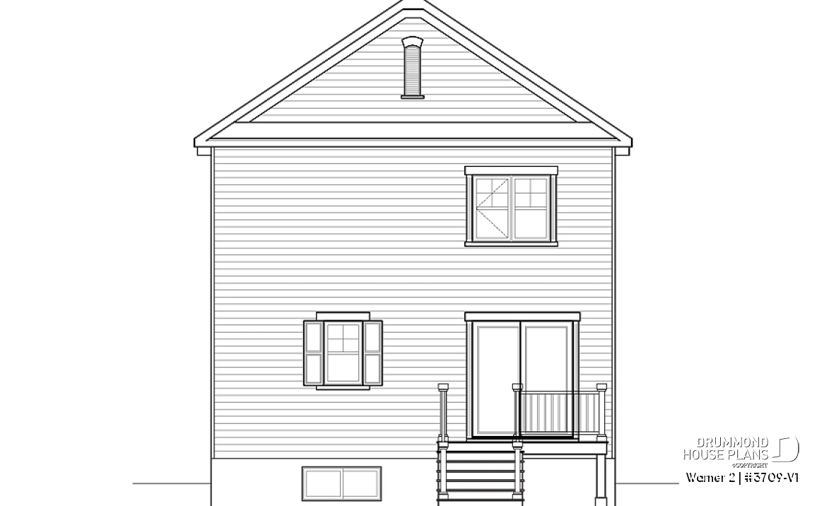 rear elevation - Warner 2