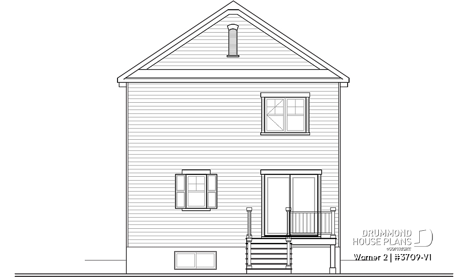 rear elevation - Warner 2