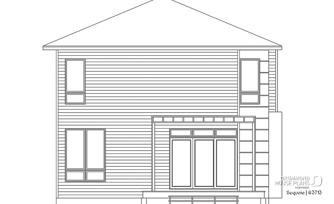 rear elevation - Sequoia