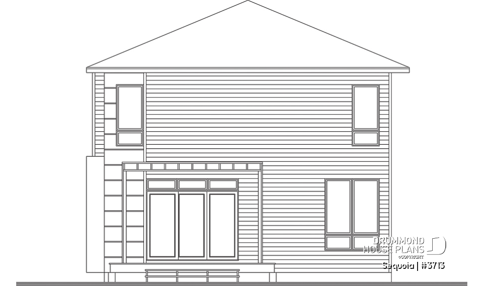 rear elevation - Sequoia