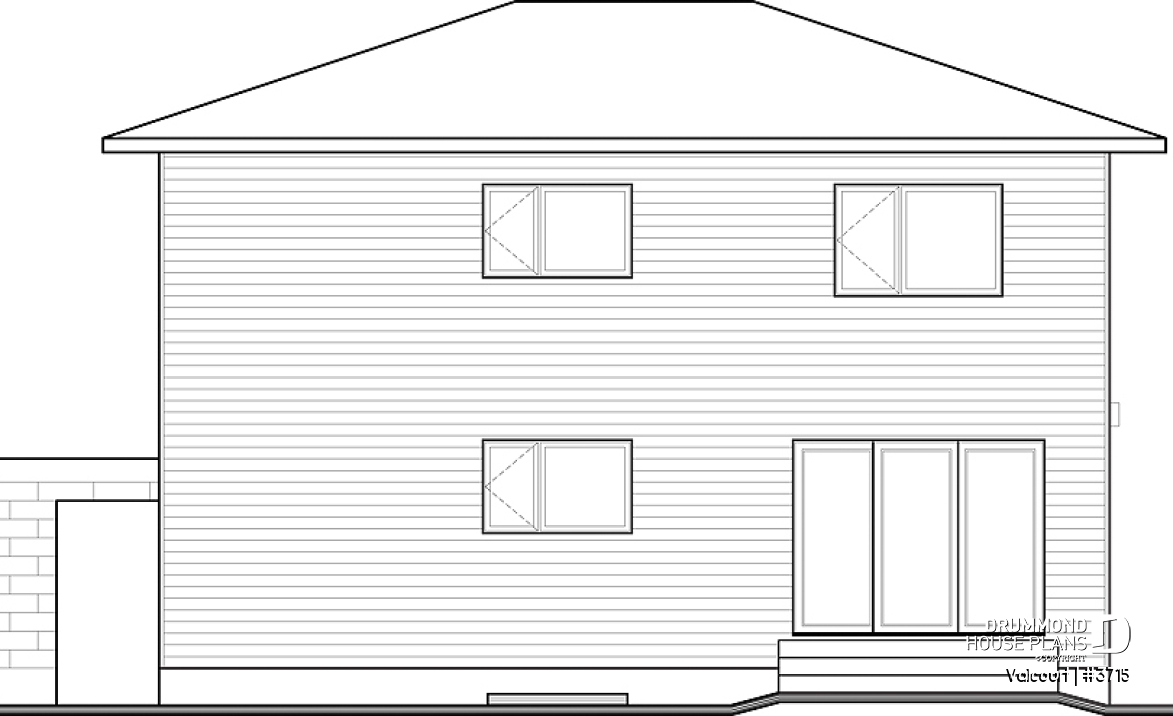 rear elevation - Valcourt