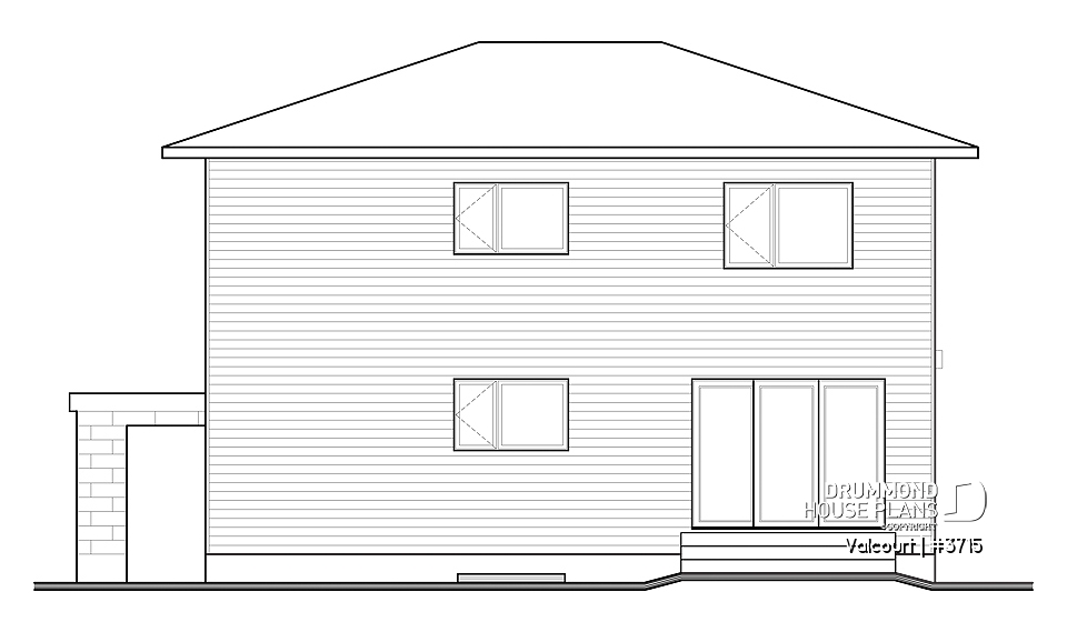 rear elevation - Valcourt