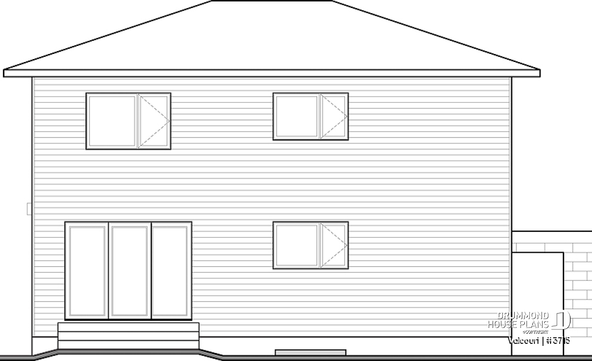 rear elevation - Valcourt