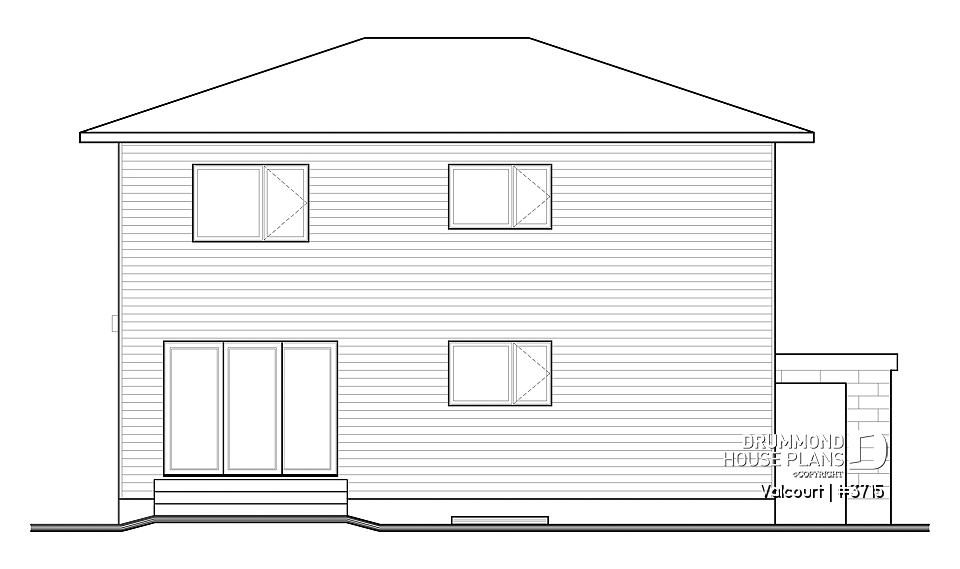 rear elevation - Valcourt