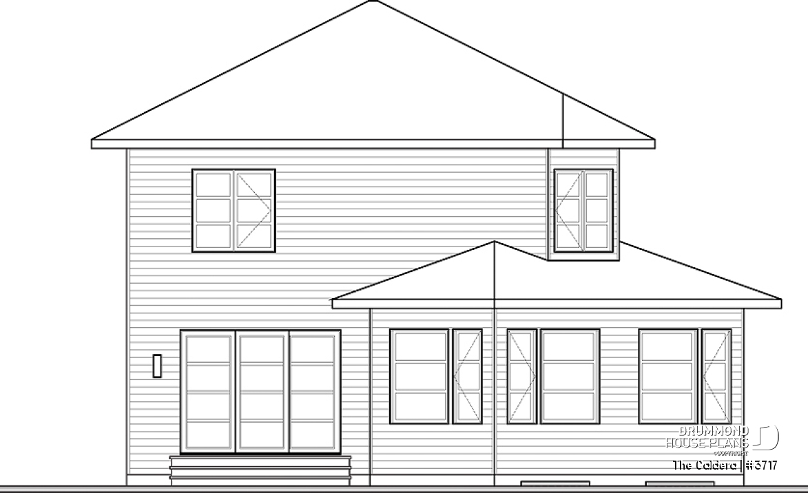 rear elevation - The Caldera
