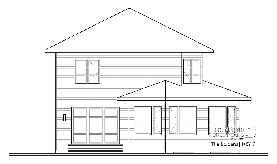 rear elevation - The Caldera