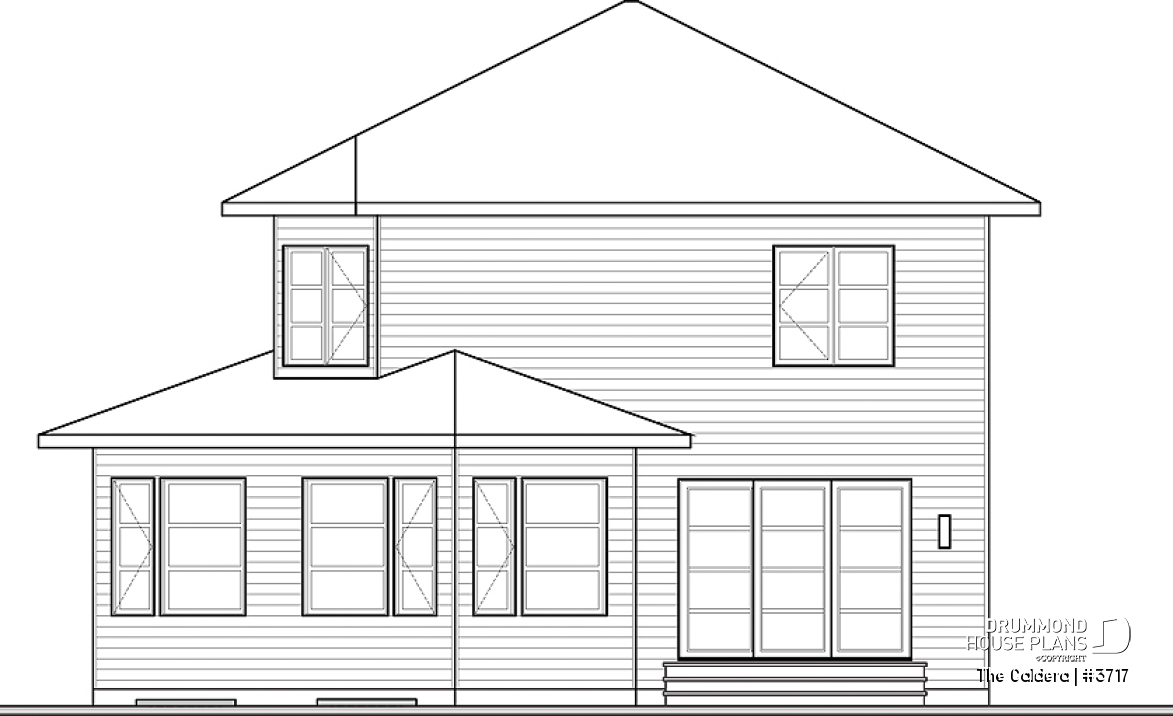 rear elevation - The Caldera
