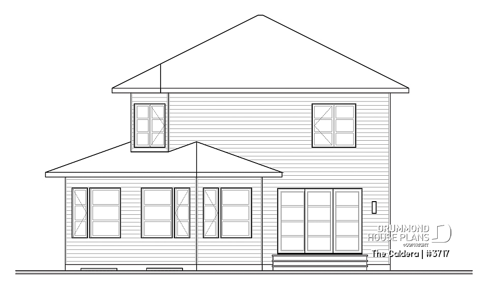 rear elevation - The Caldera