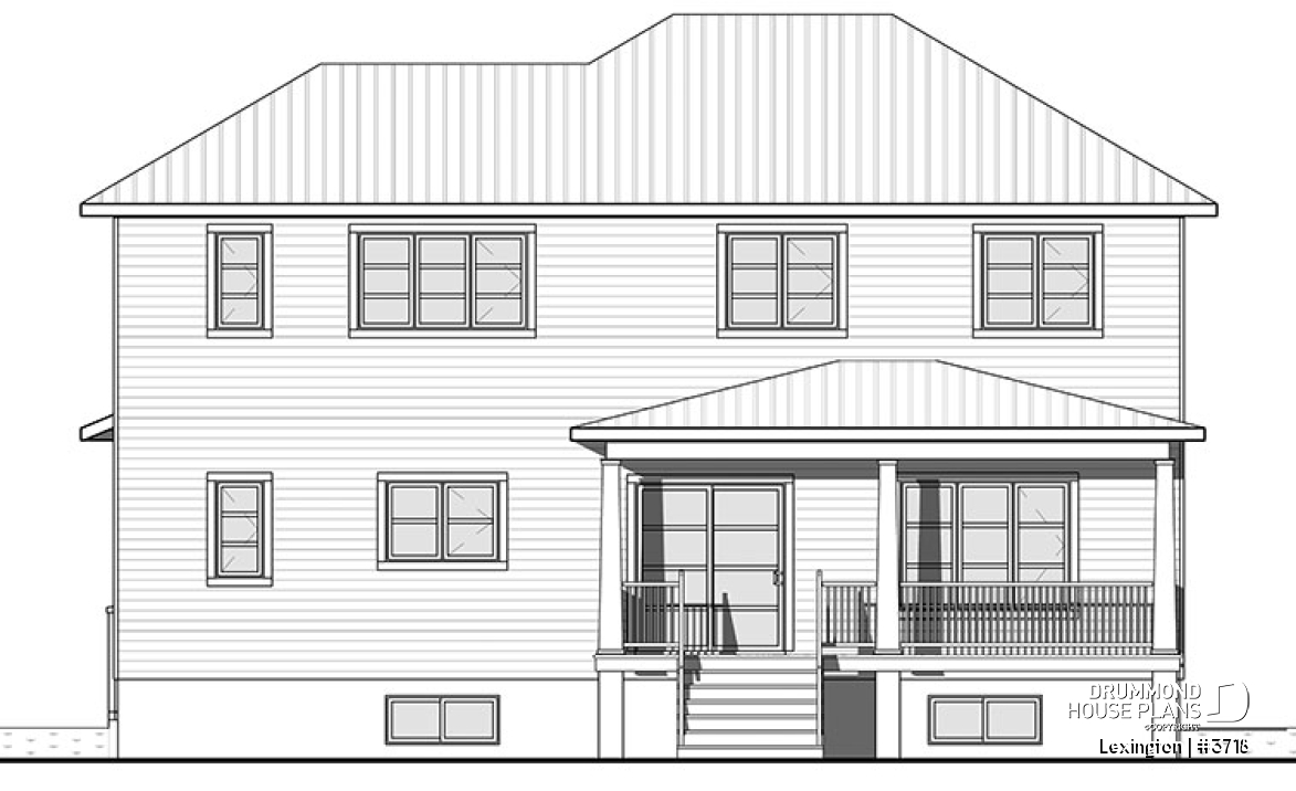 rear elevation - Lexington