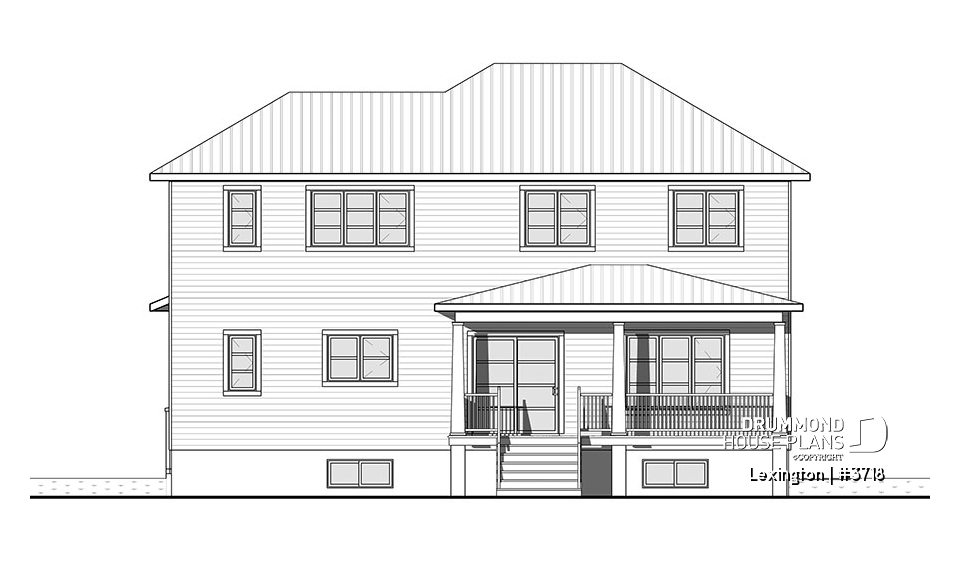 rear elevation - Lexington
